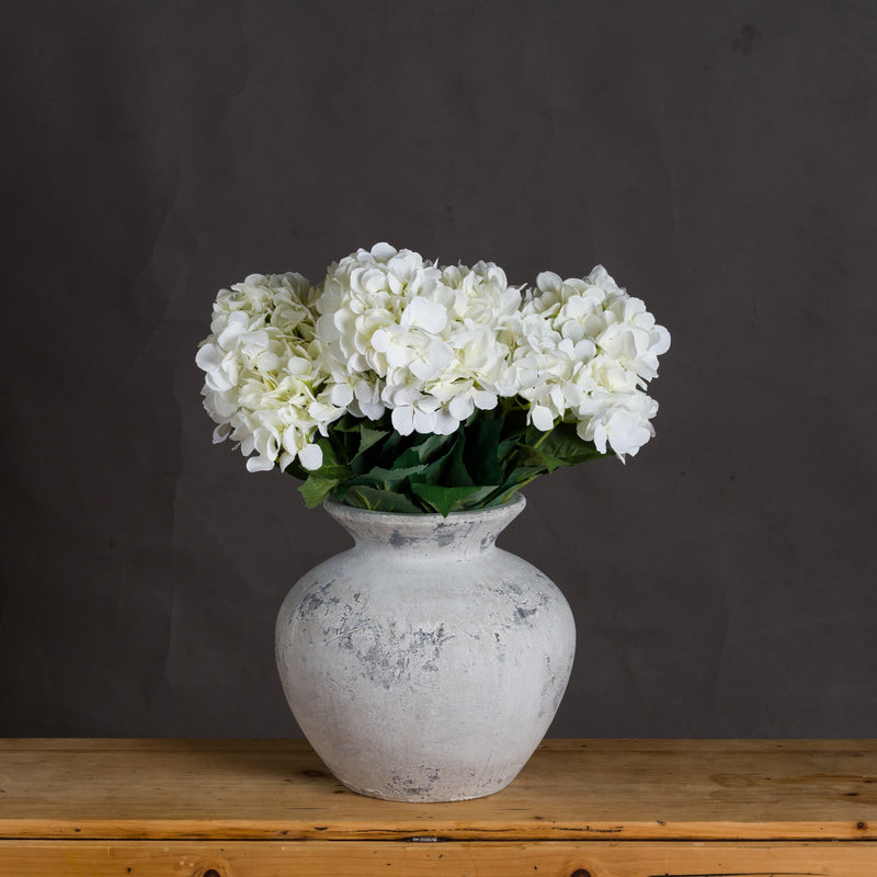 Sophia Antique White Vase