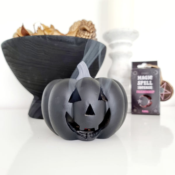 Black Pumpkin incense Burner