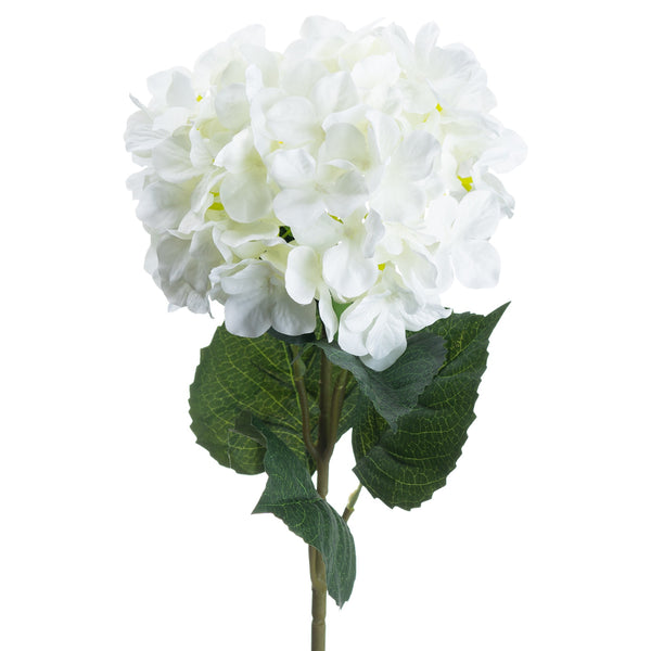 Artificial Single White Hydrangea