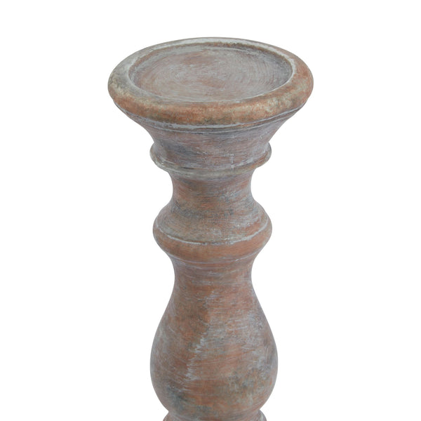 SOLSTICE SEPIA MEDIUM COLUMN CANDLE HOLDER