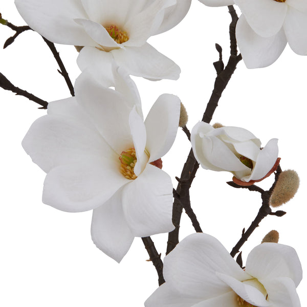 Large Artificial White Magnolia Stem