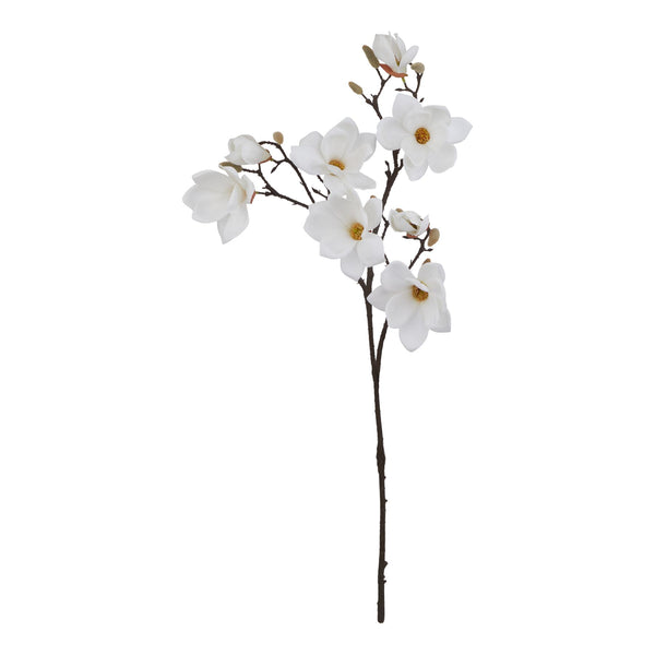 Large Artificial White Magnolia Stem