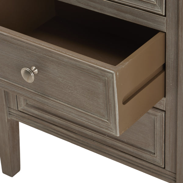 Isabelle Collection Three-Drawer Bedside Table