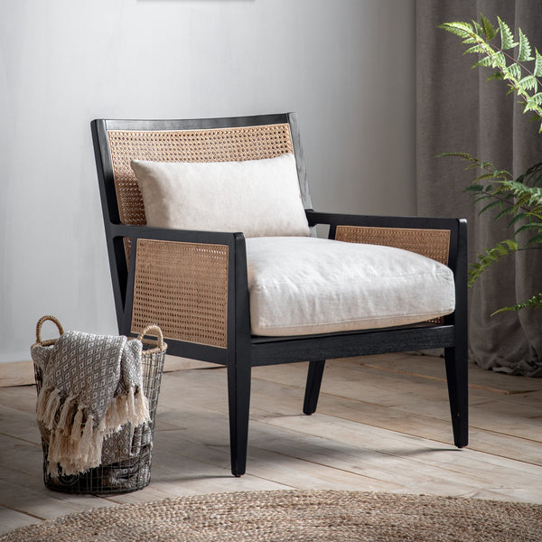 Ebon Rattan Accent Chair