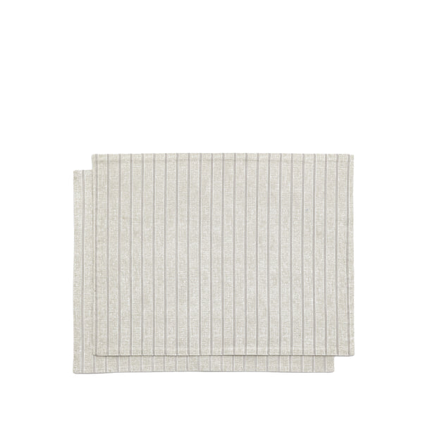 Natural Stripe Placemats 4pk