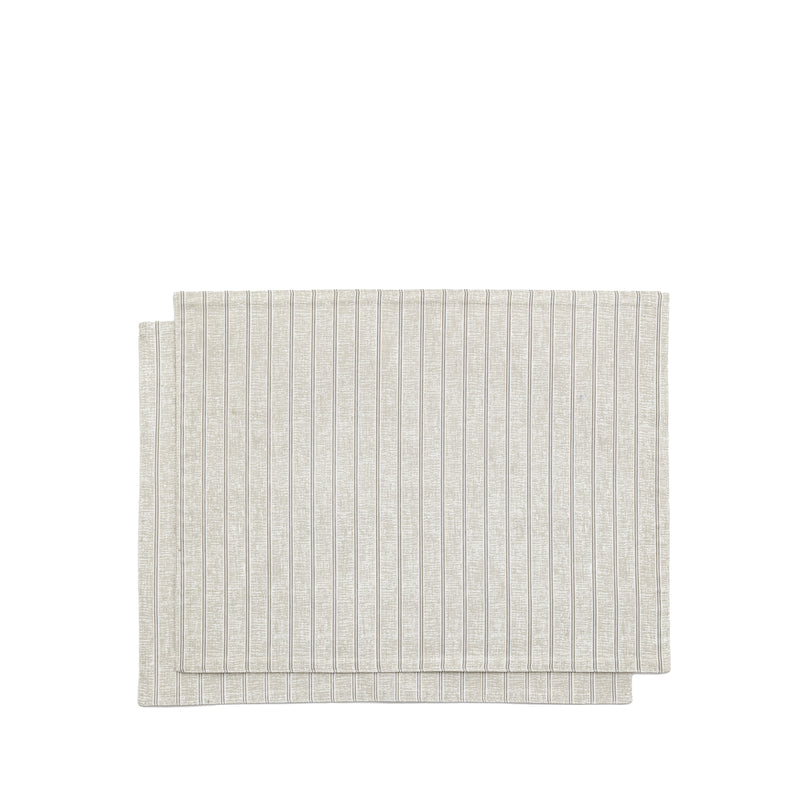 Natural Stripe Placemats 4pk
