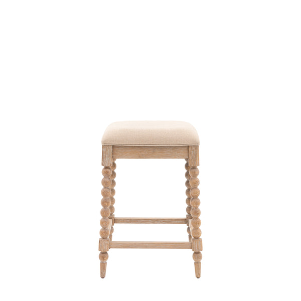 Oak Bobbin Bar Stool