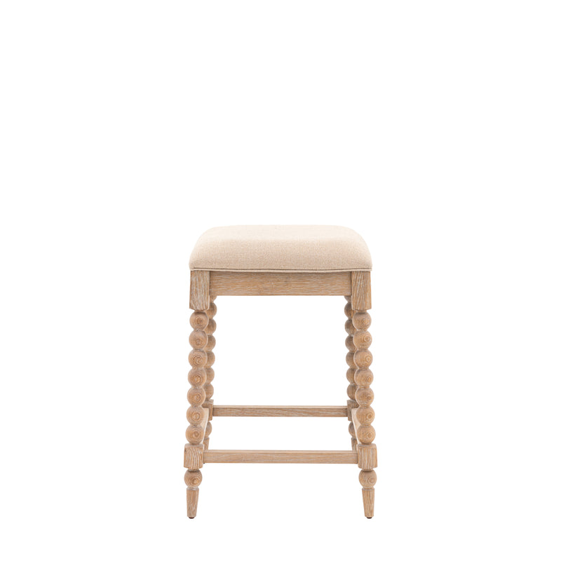 Oak Bobbin Bar Stool