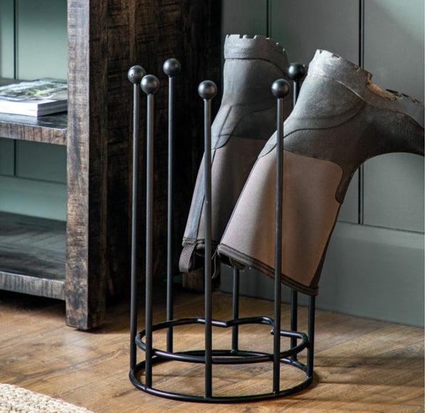 Wyatt Black Iron Boot Stand