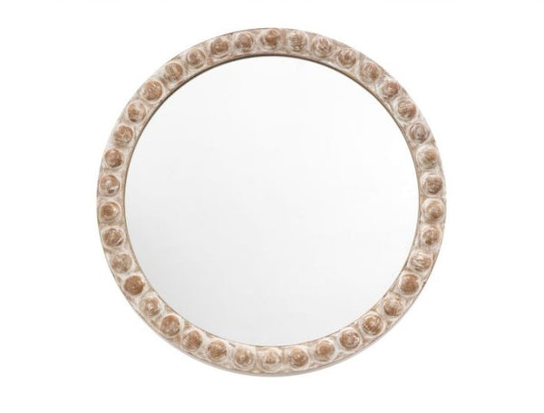 Vintage Charm Round Wall Mirror