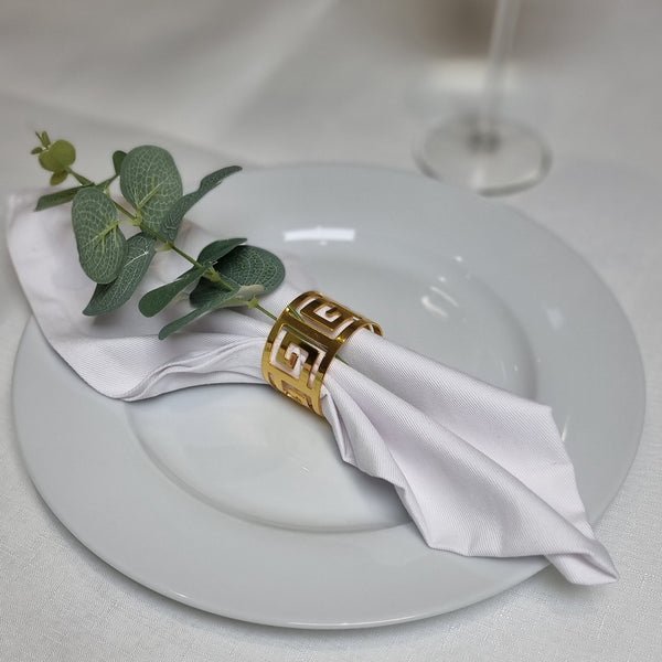 Set of 4 Gold Napkin Rings