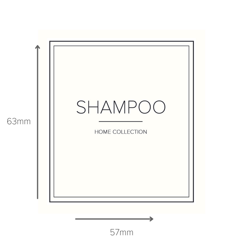 Square Waterproof White Bathroom Labels
